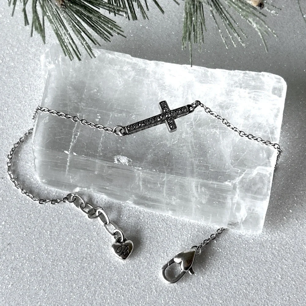 Brighton Inner Shine Cross Anklet NWOT - Picture 2 of 14